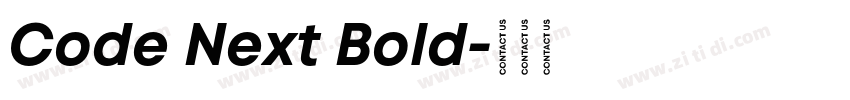 Code Next Bold字体转换